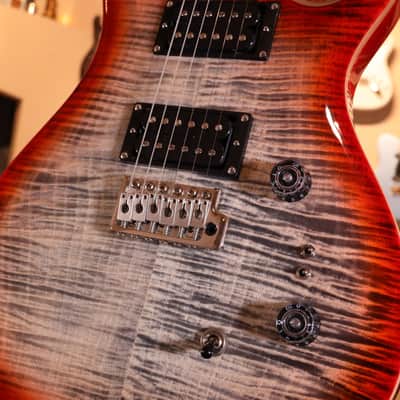 PRS SE Custom 24-08 Electric Guitar - Charcoal Cherry Burst 4094 image 9