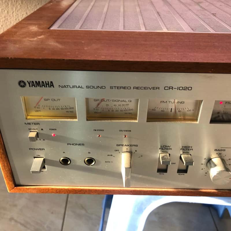 1970s Yamaha CR-1020 Natural Sound Stereo Receiver Silver with…
