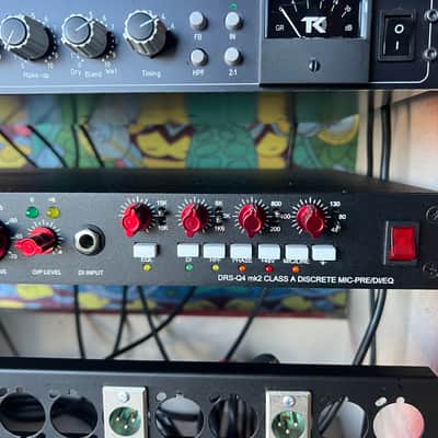 Phoenix Audio DRS-Q4 Mk2 2-Channel Class-A Discrete Mic Pre / DI / EQ 2010s - Black image 3