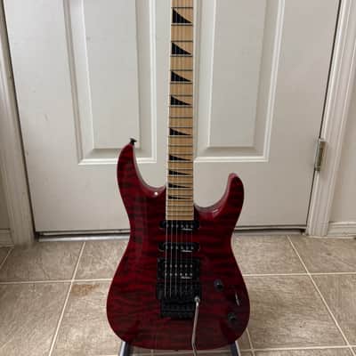 Jackson JS Series JS34Q DKA-M Dinky Archtop with Maple Fretboard 2015 - 2020 - Transparent Red image 1