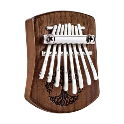 Meinl Sonic Energy Mini Kalimba, C Major, Tree of Life Design, Black Walnut image 5