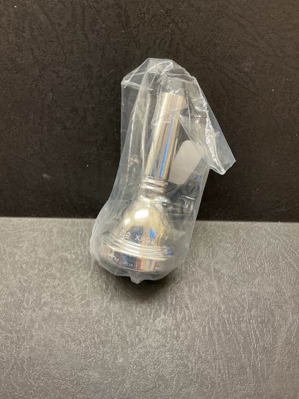 FAXX 5G Large Shank Trombone/Euphonium Mouthpiece - Silver Plate image 1