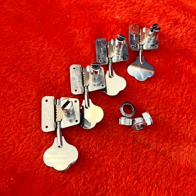 Fender Precision Jazz bass tuners 1970’s - Chrome original vintage cbs USA telecaster p j image 2