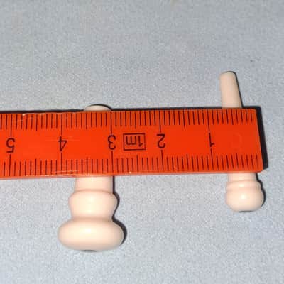 Martin 18APP0001 Bridge & End pin Set - white / black NEW image 3