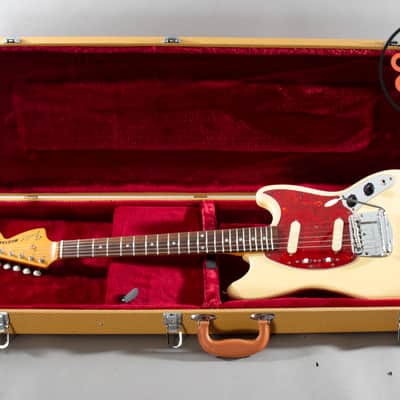 1994 Fender Japan MG69 ’69 Mustang Vintage White | MIJ | Tweed Case image 2