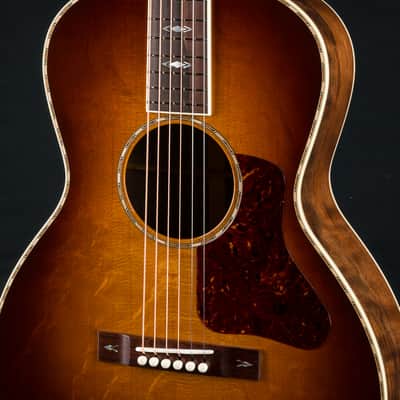 Bourgeois L-DBO 12-Fret Artist Custom Figured Walnut and Aged Tone Bearclaw Sitka Spruce Sunburst NEW image 8