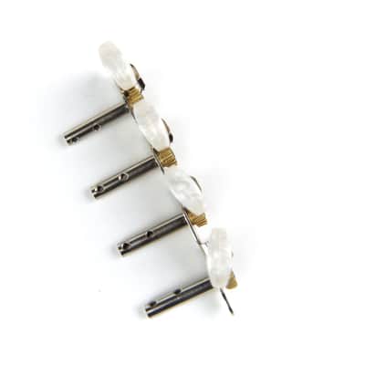 4-on-Plate Classic Style Mandolin Tuning Keys Tuners Head Pegs, Pearloid (1Lx1R) image 7