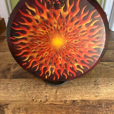 Remo-Djembe Mondo 14" Flames Skyndeep - Flame image 4