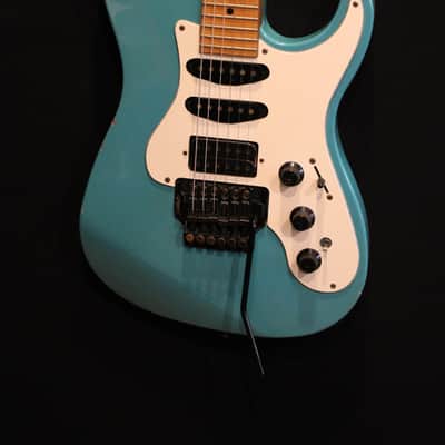 Fender Strat HM 1988 Green image 2