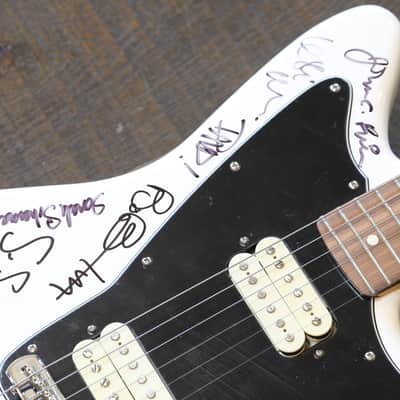 CA Wildfire Benefit Charity! 2018 Fender JazzMaster MIM Polar White Signed By Dave Grohl, Beck, Adam Sandler, Jack Black, & Pete Holmes! + OHSC image 7