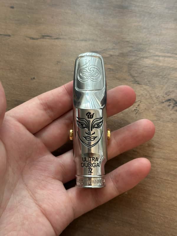 Limited Edition Theo Wanne Ultra Durga Alto Sax Mouthpiece 8 - hand-faced, stainless steel! image 1
