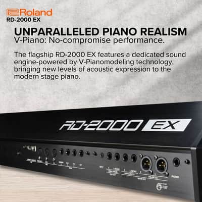 Roland RD-2000EX Premium 88-Key Digital Stage Piano with Dual Sound Engines, Two Pre-Installed V-Piano Expansions and Modern Controller image 2