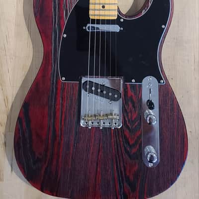 FENDER LMITED EDITION SANDBLASTED TELECASTER ELECTRIC GUITAR CRIMSON RED FINISH W/CASE image 1