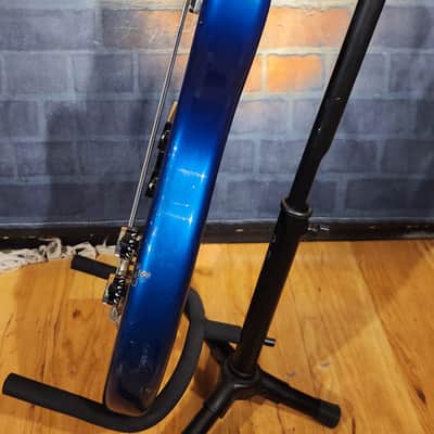 Vintage 1980s Kramer DMZ 5000 Bass Guitar Blue image 12
