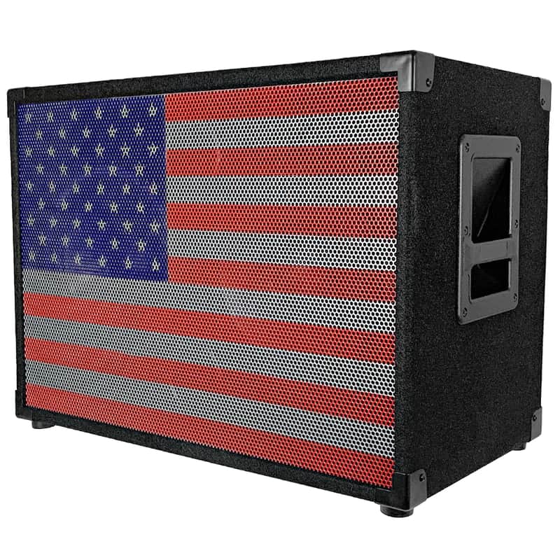 SA-210_4OHM-USA - 2x10 Bass Guitar 4 Ohm Speaker Cabinet with Interchangeable USA Grille image 1