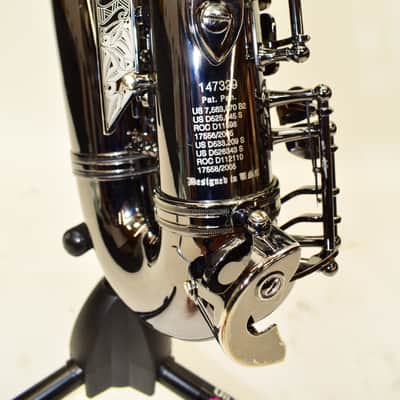 Cannonball A4 Big Bell Stone Series Standard Alto Saxophone, Polished Black Nickel w/ Case image 16