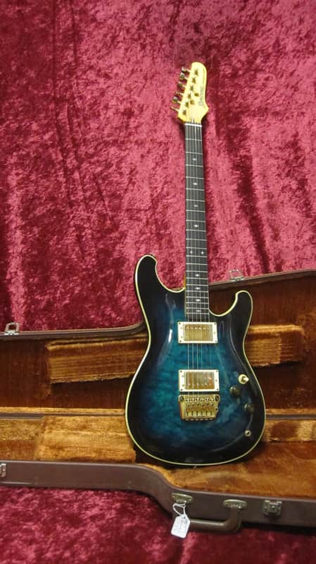 Ibanez RS1010SL Steve Lukather Roadstar II 1983 Aqua Blueburst image 1