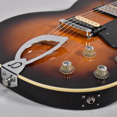 2000s DeArmond Guild M-75 Sunburst Finish Solid Body Electric Guitar image 6