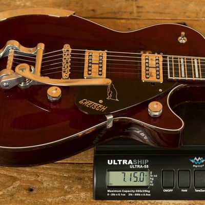 Gretsch G6134TFM-NH Nigel Hendroff Signature Penguin Dark Cherry Metallic Flame image 9