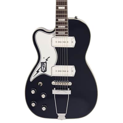 Airline Guitars Tuxedo Left Handed Black image 1