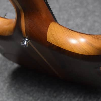 Alembic Stanley Clarke Signature Brown Bass, Natural Flamed Walnut w/ Ebony and LED's *OLD PRICE! image 7