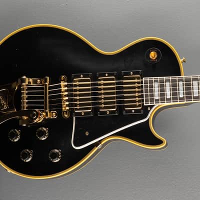 Gibson Custom Shop 1957 Les Paul Custom Reissue - VOS Ebony 3 Pickup w/Bigsby image 1