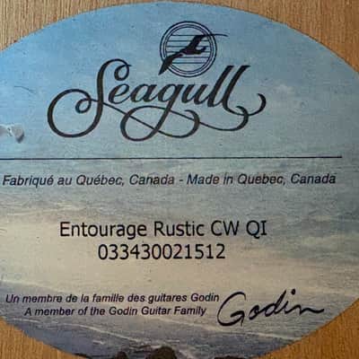 Seagull Entourage ca. 2015 - Rustic – Made in Canada – Frisch vom Setup & Neue Saiten – Inkl. Koffer image 2