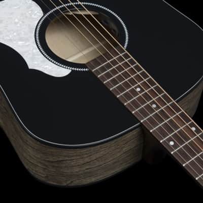 Mint Seagull S6 Classic Black Acoustic Electric Solid Cedar Top Dreadnought Guitar image 7
