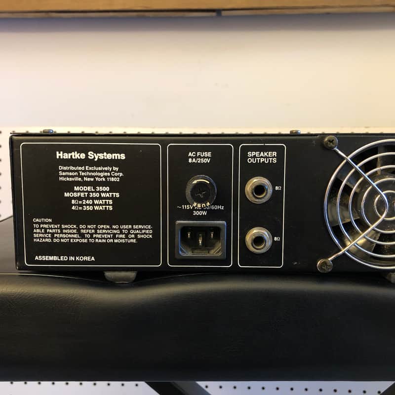 Hartke 3500 Mosfet 350W Bass Amplifier Head Rackmount | Reverb