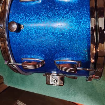Ludwig No. 944 Classic 9x13" Rack Tom (3-Ply) with Pointed Blue/Olive Badge 1973 - 1976 - Maple Cortex image 5