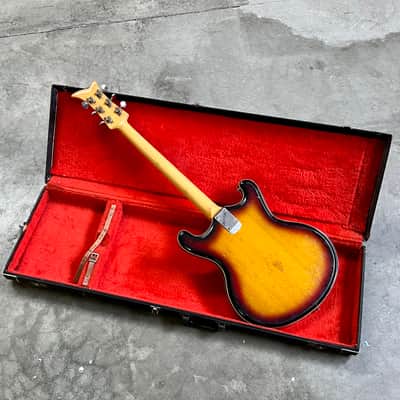 Teisco VAMPER 1960’s Sunburst original vintage MIJ Japan bizarre long scale ox image 9