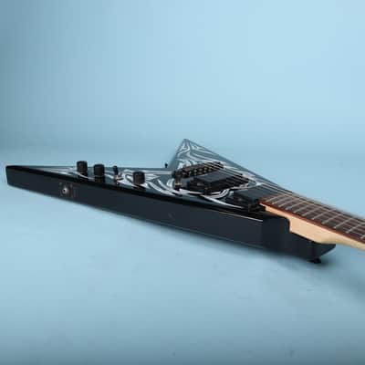 BC Rich Kerry King Signature KKV Tribal Flame Flying V Electric Guitar image 12