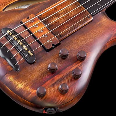 Mayones Patriot MR Fretless 5 Antique Brown image 4