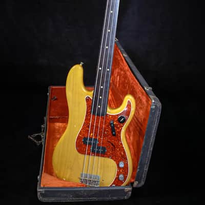Vintage 1962 Fender Precision Bass - Fretless Conversion - Natural image 1