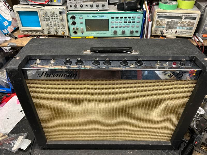 Harmony 415 1968 tube guitar amp. 2 x 12 Jensens, recapped! image 1