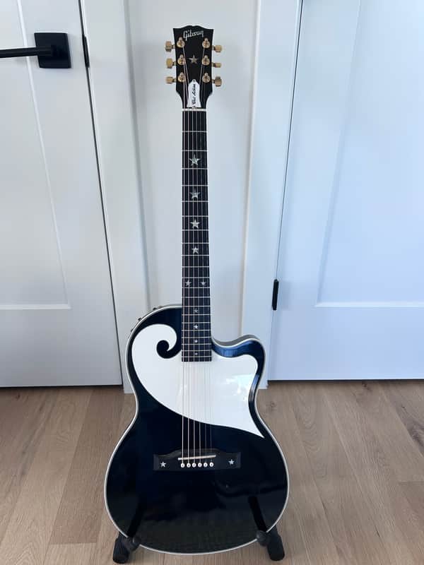 1992 Gibson Chet Atkins Celebrity SST - Gloss black w/original case image 1