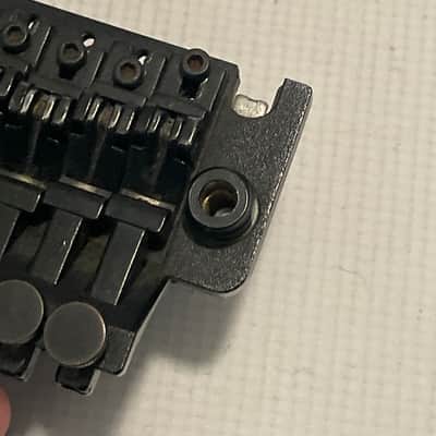 1980's Kramer Model Guitars Black Floyd Rose II Licensed Tremolo Guitar Bridge image 11