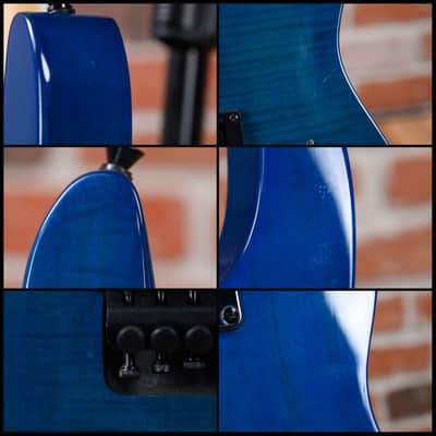 Belanger Guitar Company Custom Shop SM-1 Prototype Transparent Blue 2000s w/Gigbag image 13