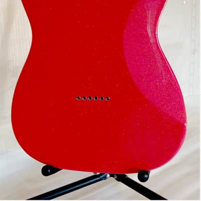 Leo Jaymz Elite Series "Popcaster" Electric Guitar - Sparkle Pink image 10