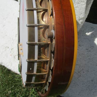 Ludwig Ambassador Plectrum Banjo, Late 1920's, M.C. Burley Neck, Case image 8