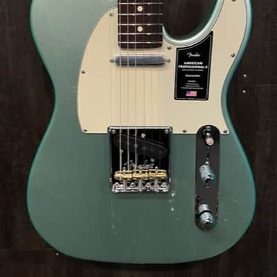 BRAND NEW 2022 Fender American Professional II Telecaster Mystic Surf Green w/ Case image 1