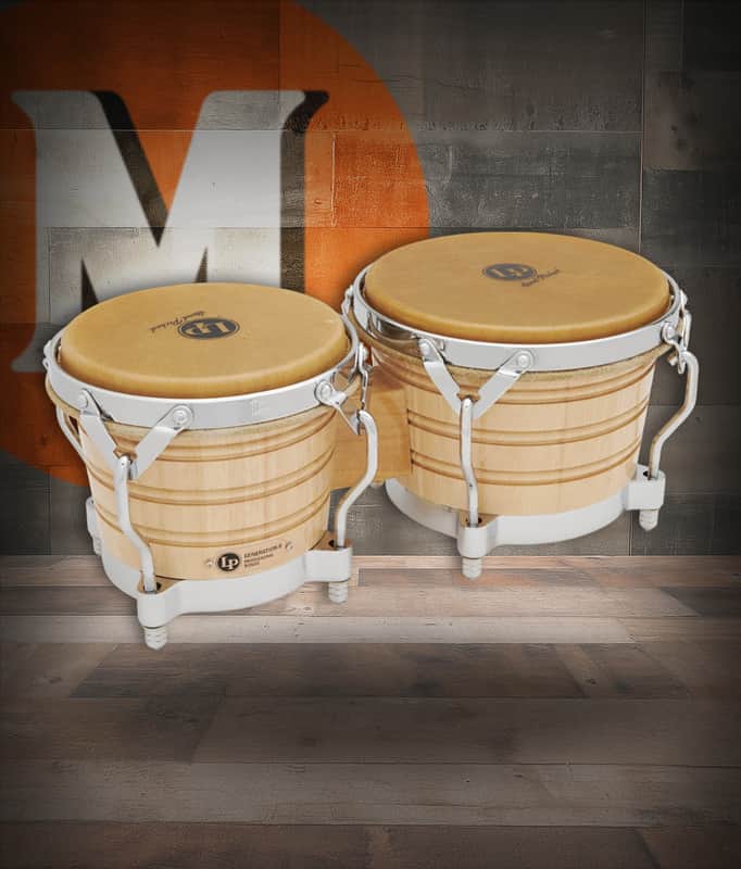 Latin Percussion LP Gen 2 CCII 7 1/4"-8 5/8" Bongo Oak Natural (LP201AX-2) image 1