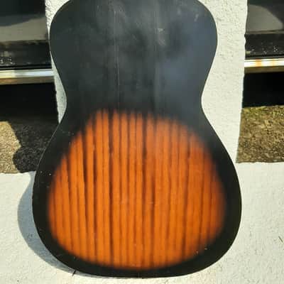 Harmony Stella Tenor Guitar, 1960's, Sunburst, Wavery Tuners, Case image 7