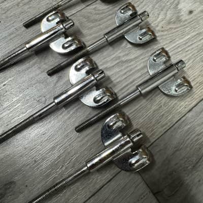 Vintage Premier Bass Drum Tension Rods & Claws Hardware x6 #OM9 image 3