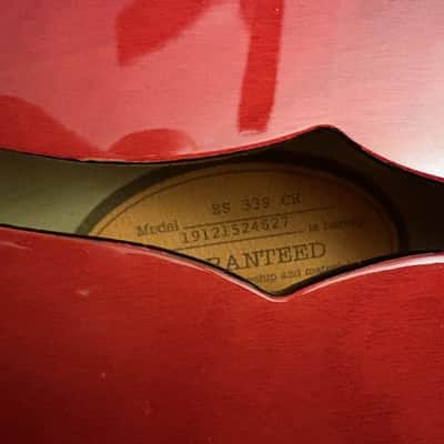 2019,Epiphone ES-339 Semi-Hollowbody/Cherry Gloss,Gig Bag.Clean Guitar. image 5