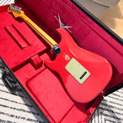 Fender Custom Shop Stratocaster W25 Custom Deluxe Relic 2025 - Aged Festa Red image 10