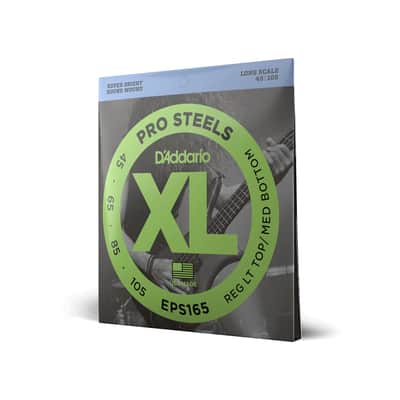 D'Addario EPS165 ProSteels Long Scale Bass Guitar Strings, Custom Light Gauge image 2