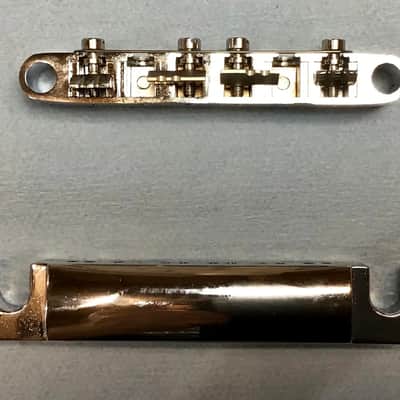 MORTone Tune o matic style guitar to mandocello conversion bridge and tailpiece image 3