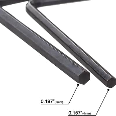 4mm & 5mm Guitar Truss Rod Wrench, Allen Wrench Tool Ball End for Martin Acoustic Guitar, Truss Rod Adjustment Deep or Narrow (Black) image 3