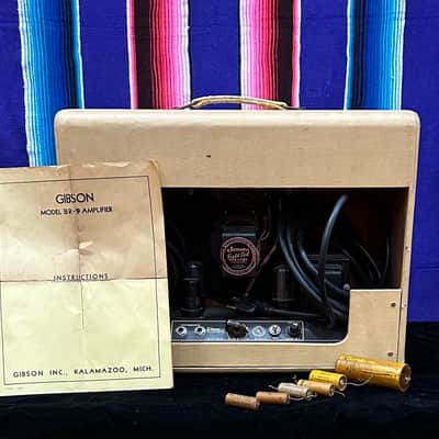 Gibson BR-9 Lap Steel and Matching Amplifier 1952 - Cream image 4